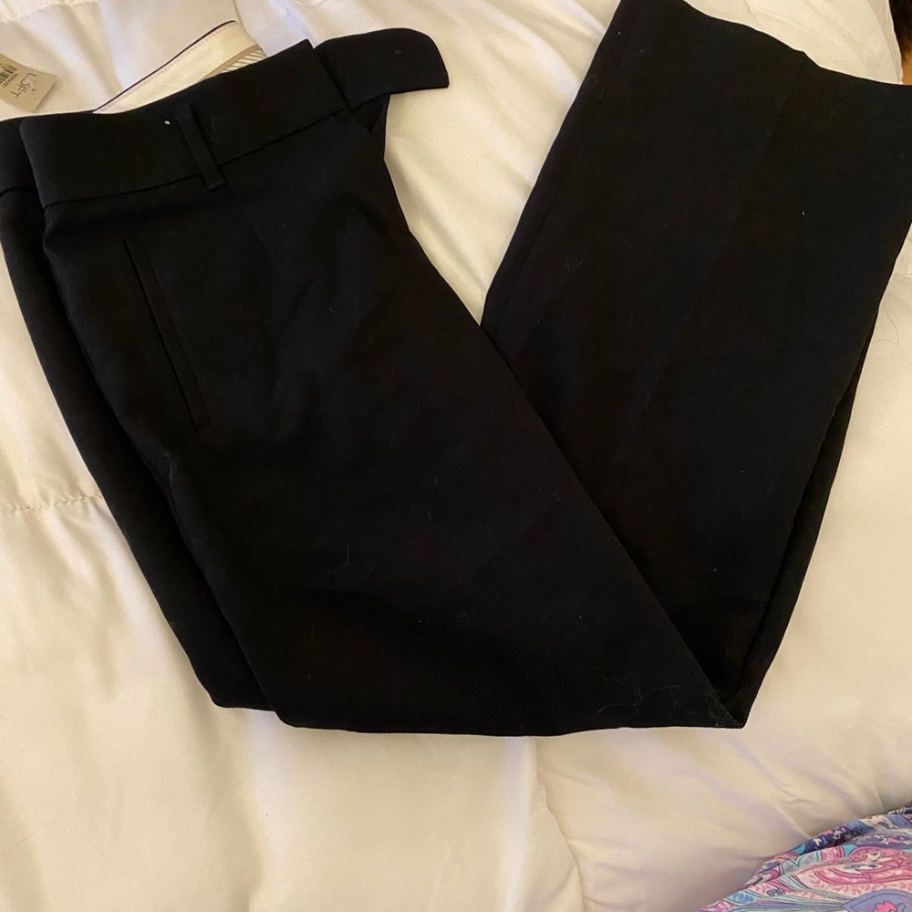 NWT loft brand black Marisa style slacks. Size 2p.